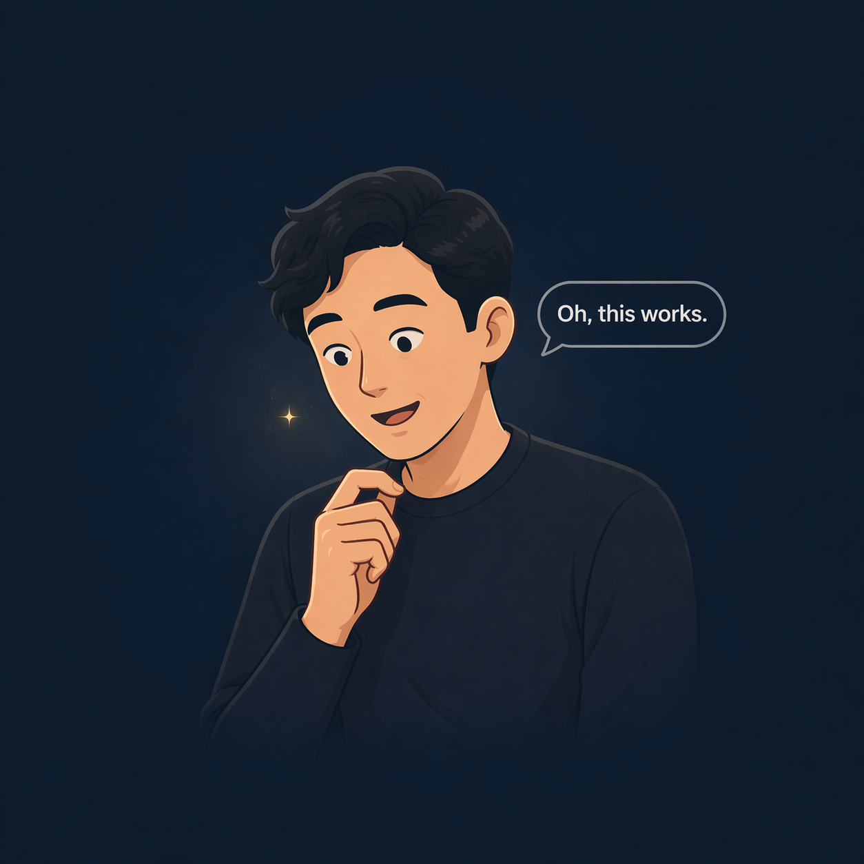 The moment it clicked — AI turns a messy thought into something clean